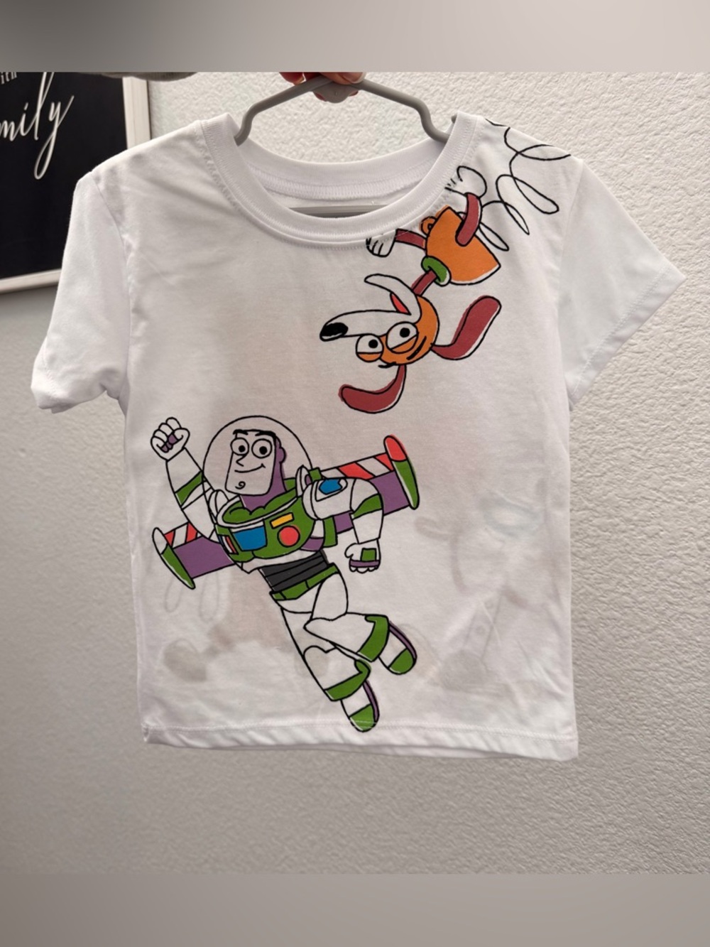 White Kids Buzz Lightyear Graphic Tee - Toy Story